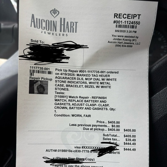 Tag Heuer Ladies Aquaracer 300 Diamond Mother of Pearl watch - Picture 3 of 7